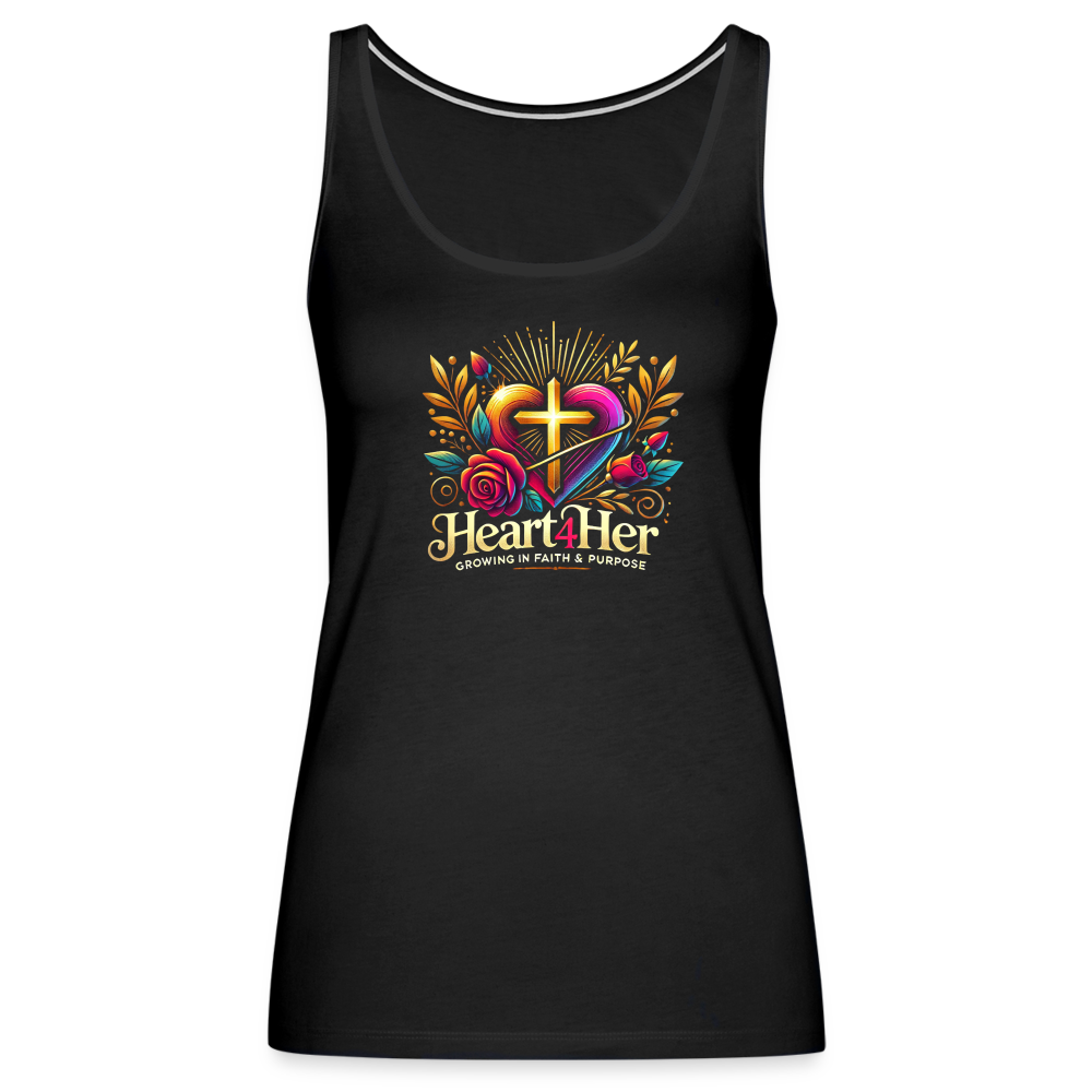Heart4Her Women’s Premium Tank Top - black