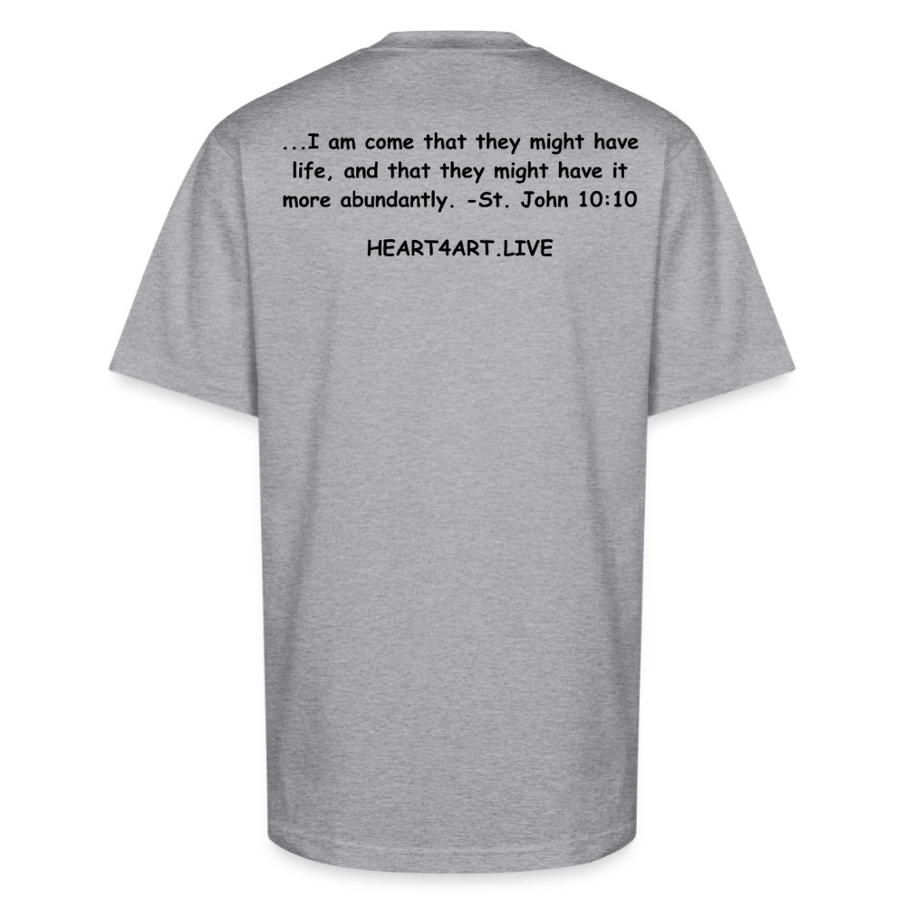 SPREAD LIFE Unisex Oversized Heavyweight T-Shirt - heather gray