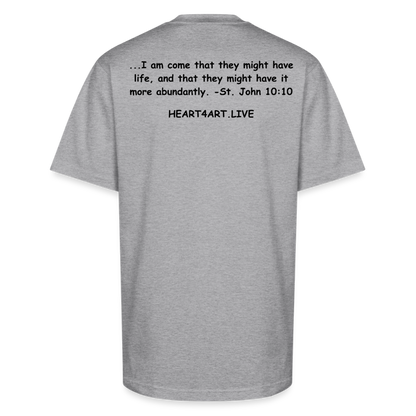 SPREAD LIFE Unisex Oversized Heavyweight T-Shirt - heather gray