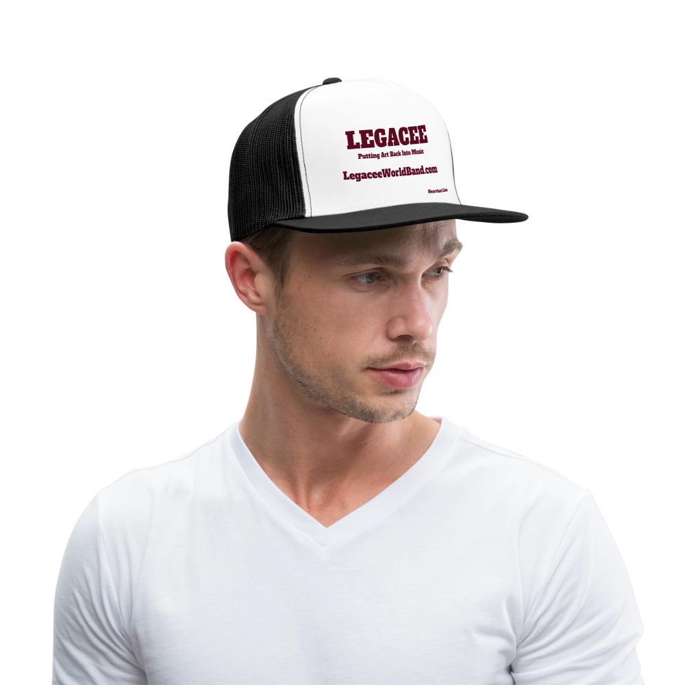 LEGACEE Trucker Hat - white/black