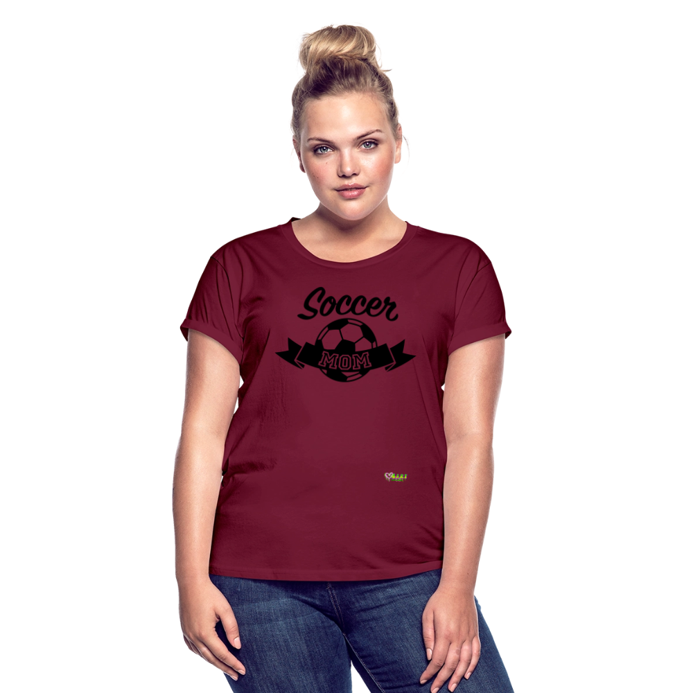 Soccer Mom Women's Relaxed Fit T-Shirt - burgundy