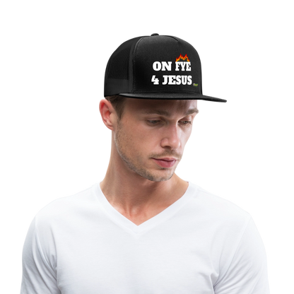 ON FYE 4 JESUS Trucker Hat - black/black