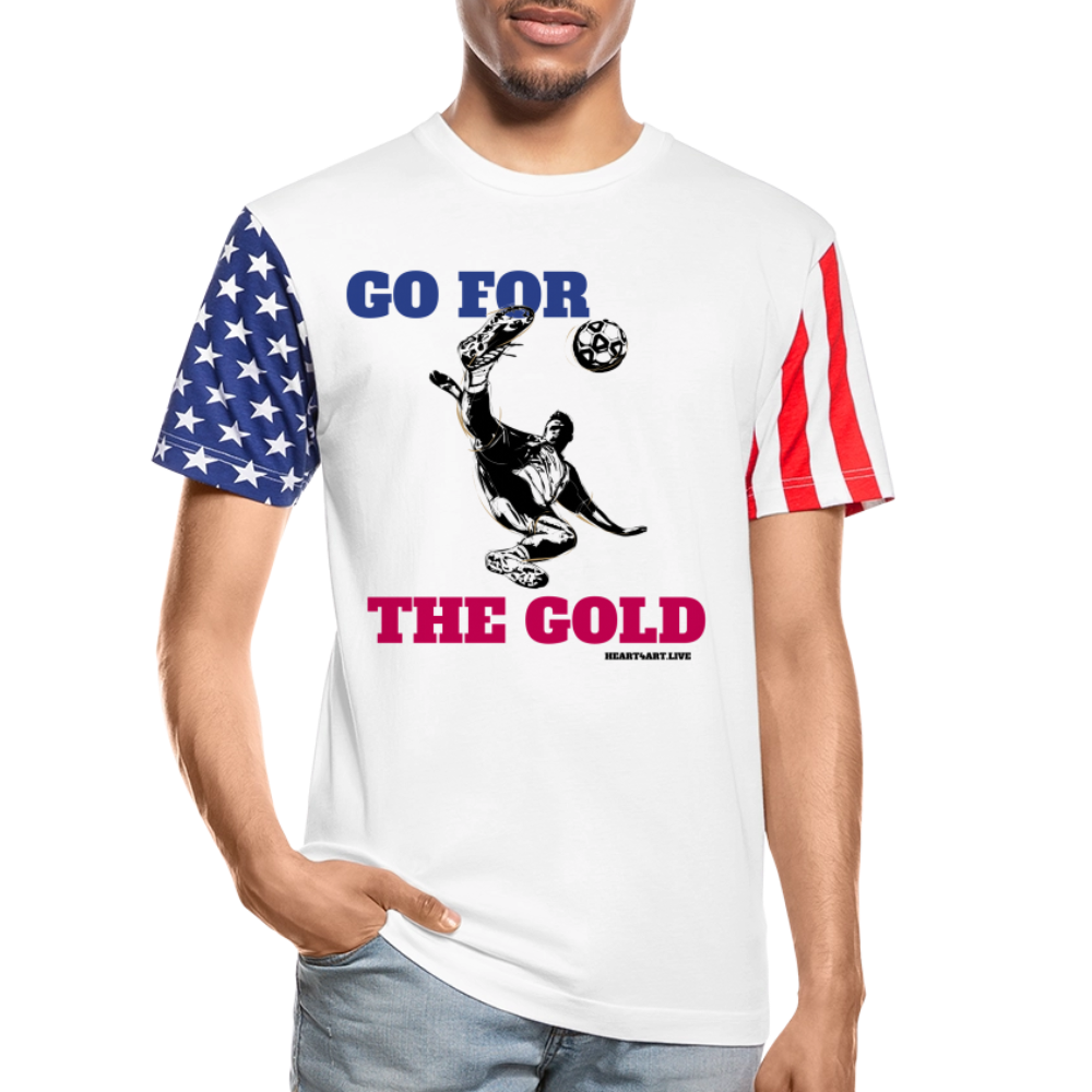 GO FOR THE GOLD Unisex T-Shirt | LAT Code Five™ 3976 - white