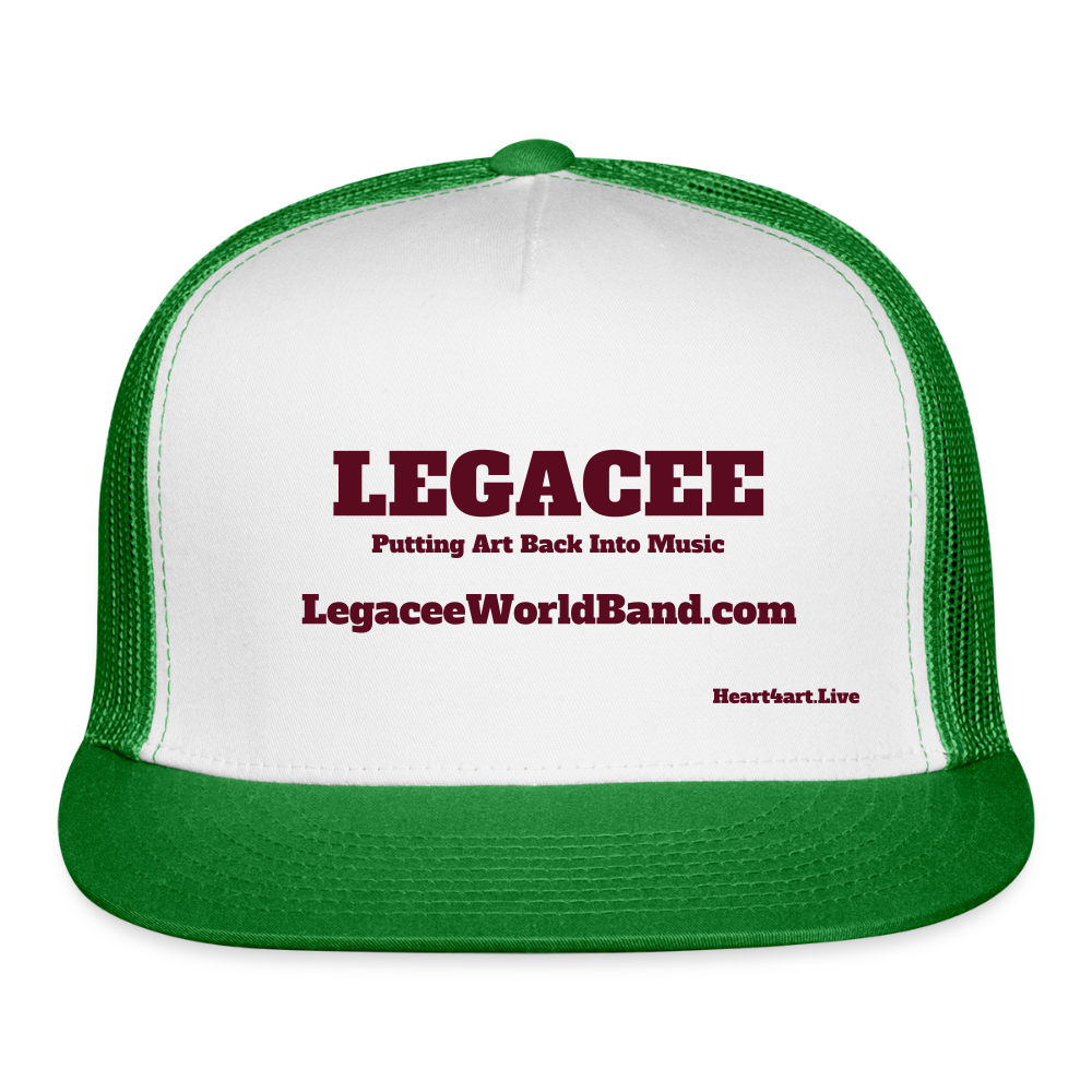 LEGACEE Trucker Hat - white/kelly green