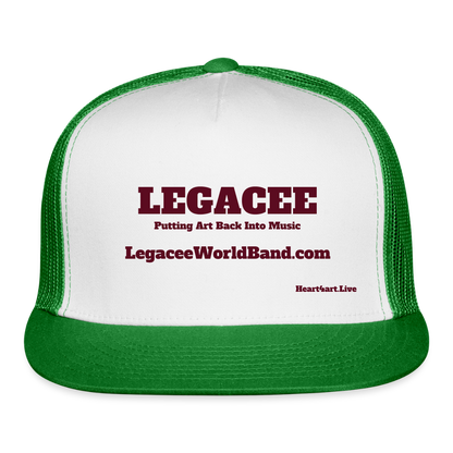 LEGACEE Trucker Hat - white/kelly green