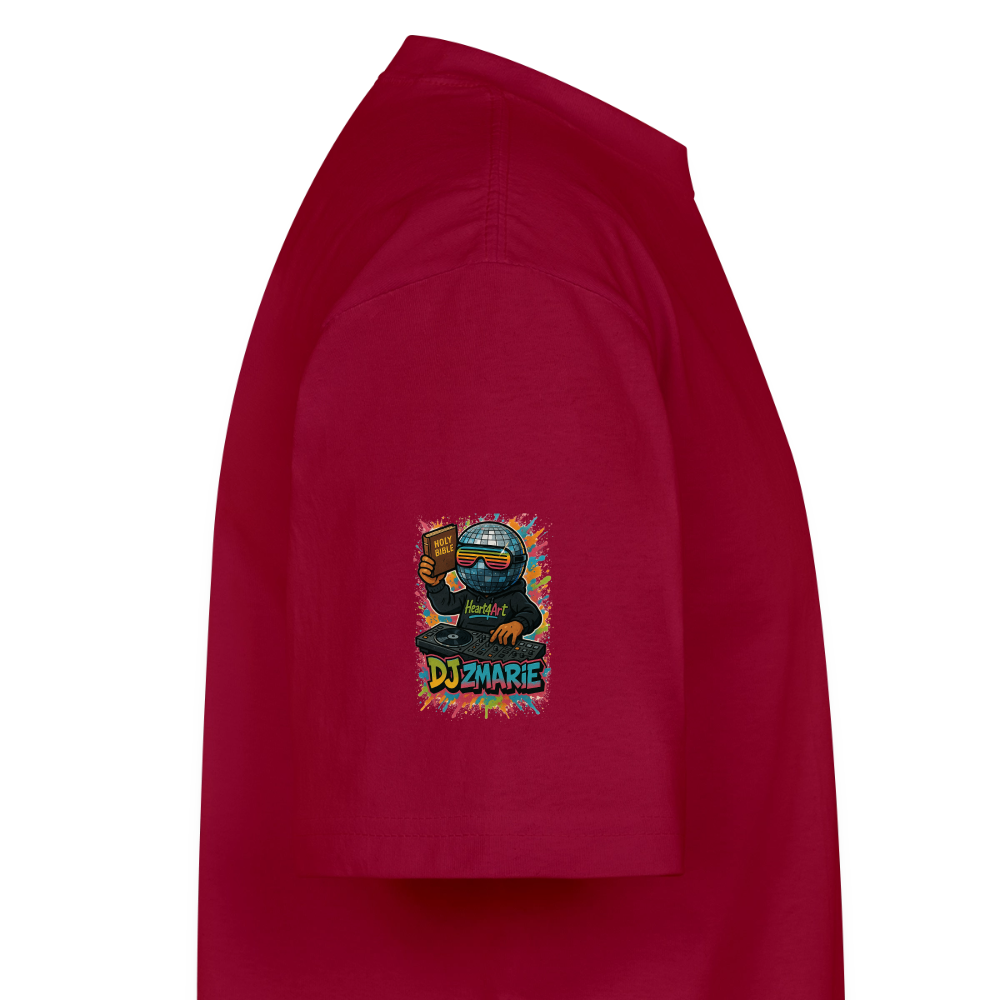 DJ ZMARIE "THE DANCING DJ" Unisex Oversized Heavyweight T-Shirt - cardinal