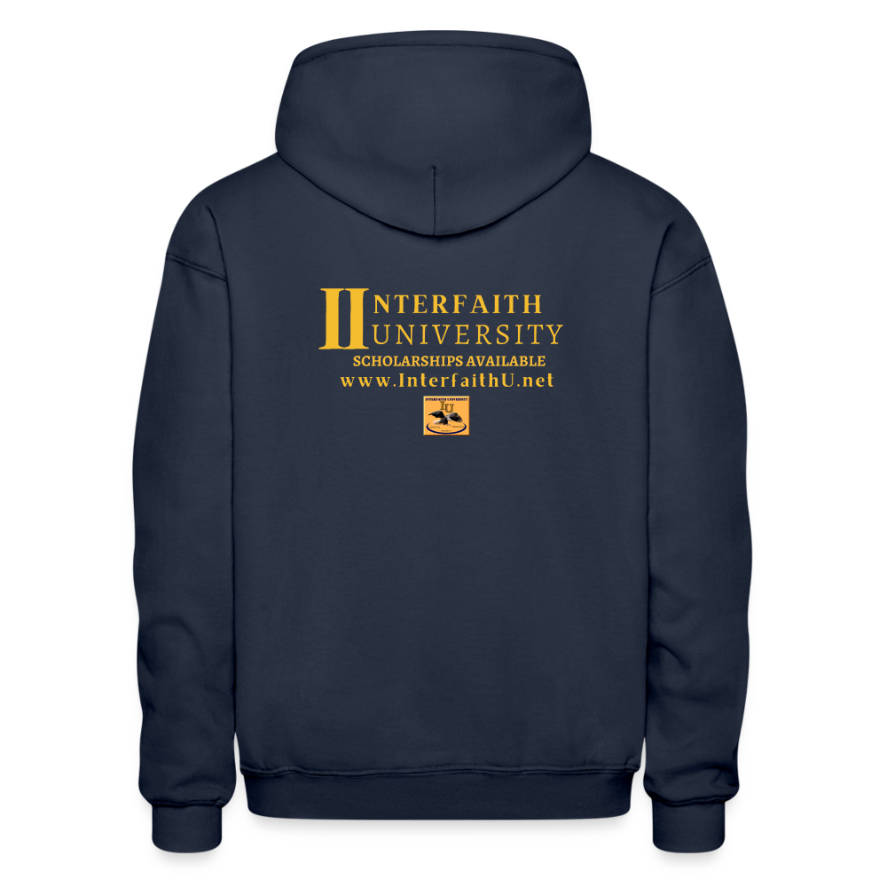Interfaith University Customizable Gildan Heavy Blend Adult Hoodie - navy