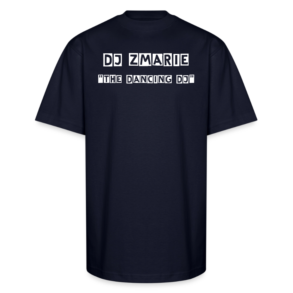 DJ ZMARIE "THE DANCING DJ" Unisex Oversized Heavyweight T-Shirt - navy