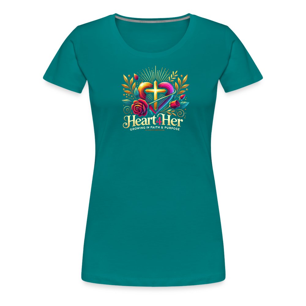 Heart4Her Women’s Premium T-Shirt - teal