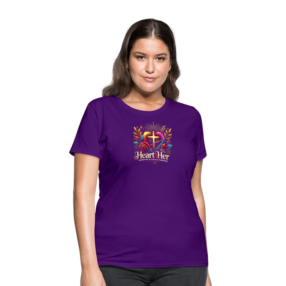 Heart4Her Women's T-Shirt - purple
