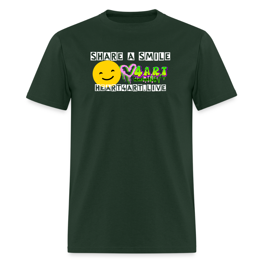 SHARE A SMILE Unisex Classic T-Shirt - forest green