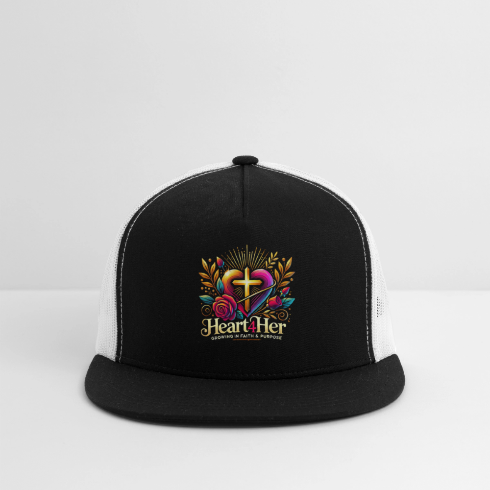 Heart4Her Trucker Hat - black/white