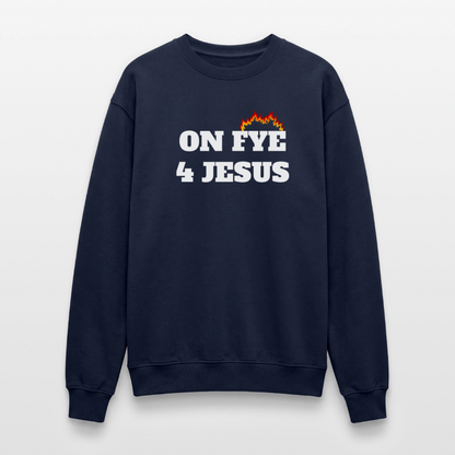 ON FYE 4 JESUS Crewneck Sweatshirt - navy