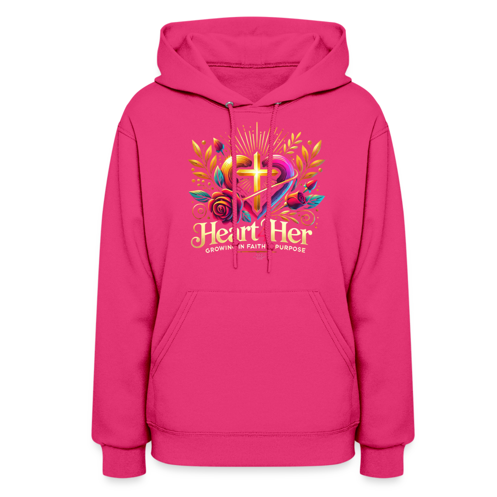 Heart4Her Women's Hoodie - fuchsia