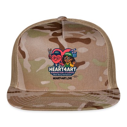 HEART4ART ANIMATION STUDIOS Trucker Hat - MultiCam\tan
