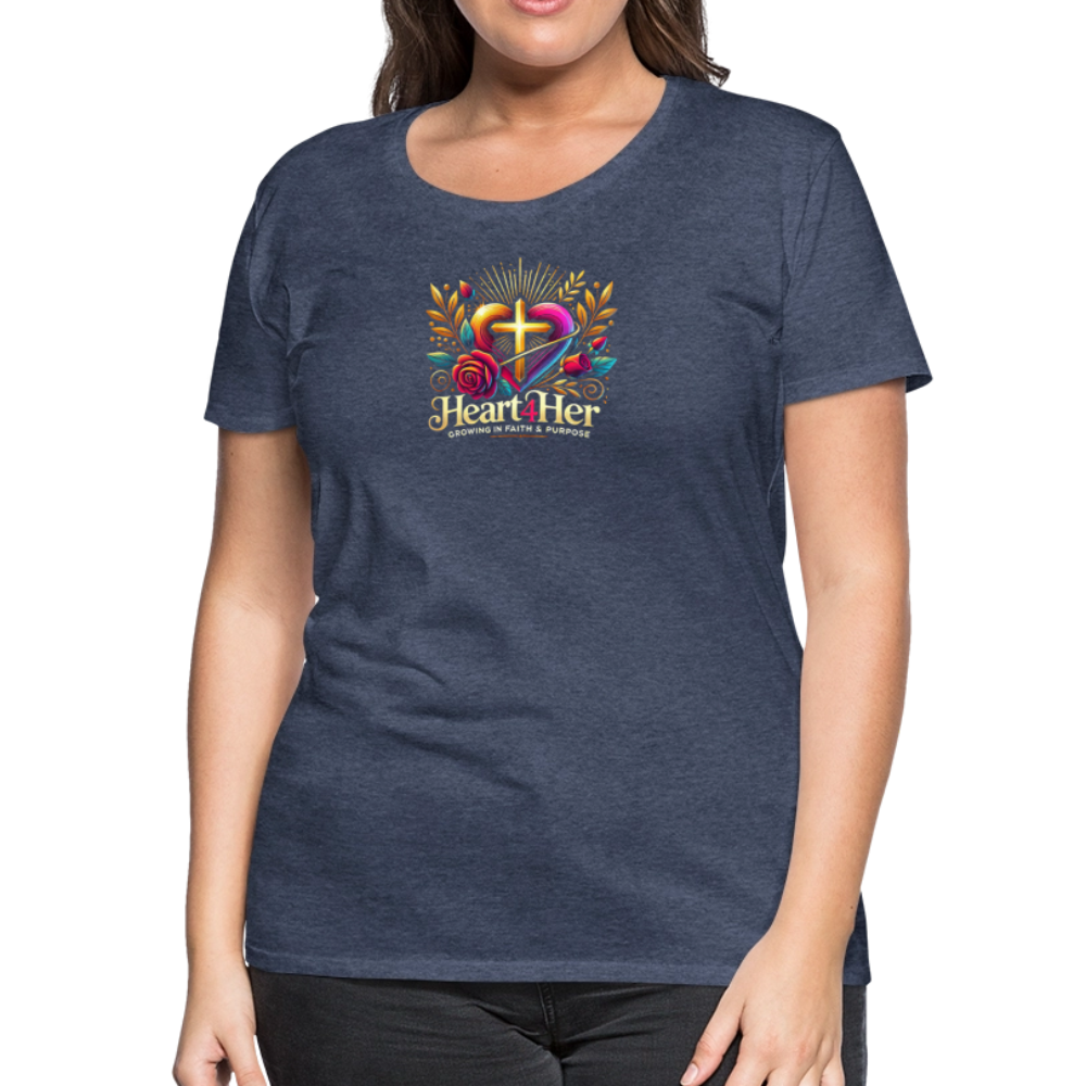 Heart4Her Women’s Premium T-Shirt - heather blue