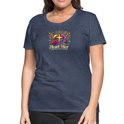 Heart4Her Women’s Premium T-Shirt - heather blue