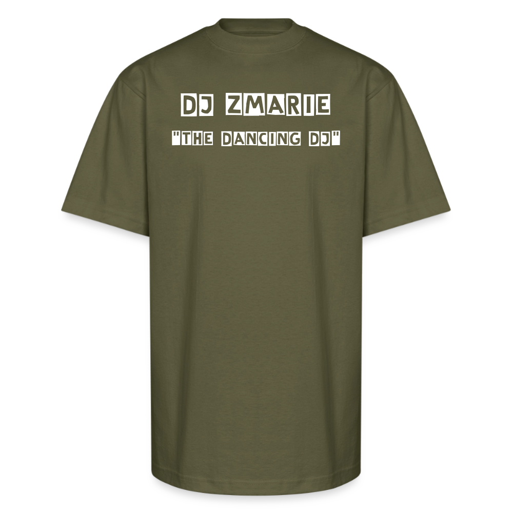 DJ ZMARIE "THE DANCING DJ" Unisex Oversized Heavyweight T-Shirt - classic olive