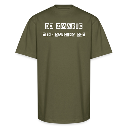 DJ ZMARIE "THE DANCING DJ" Unisex Oversized Heavyweight T-Shirt - classic olive