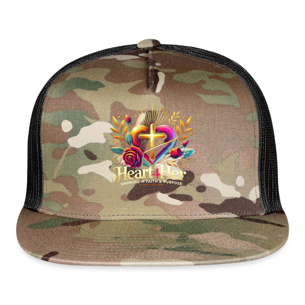 Heart4Her Trucker Hat - MultiCam\black