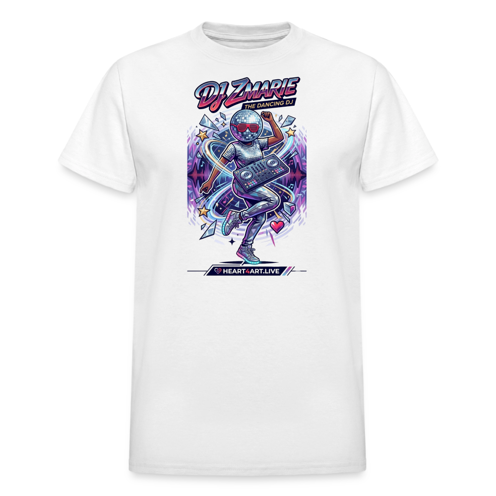 DJ ZMARIE "THE DANCING DJ" TM Gildan Ultra Cotton Adult T-Shirt - white