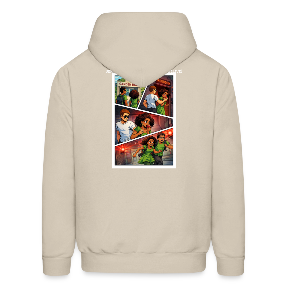 WORD TO THE STREET BIBLE ANIME Men's Hoodie - Sand