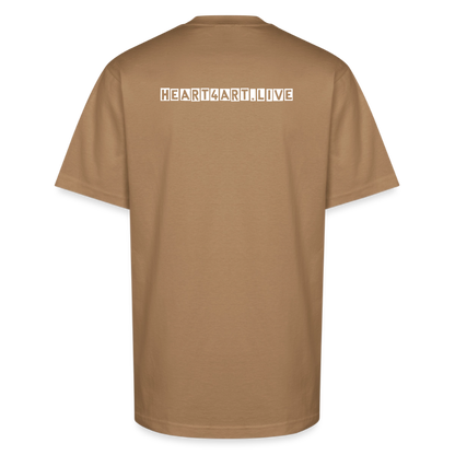 DJ ZMARIE "THE DANCING DJ" Unisex Oversized Heavyweight T-Shirt - khaki