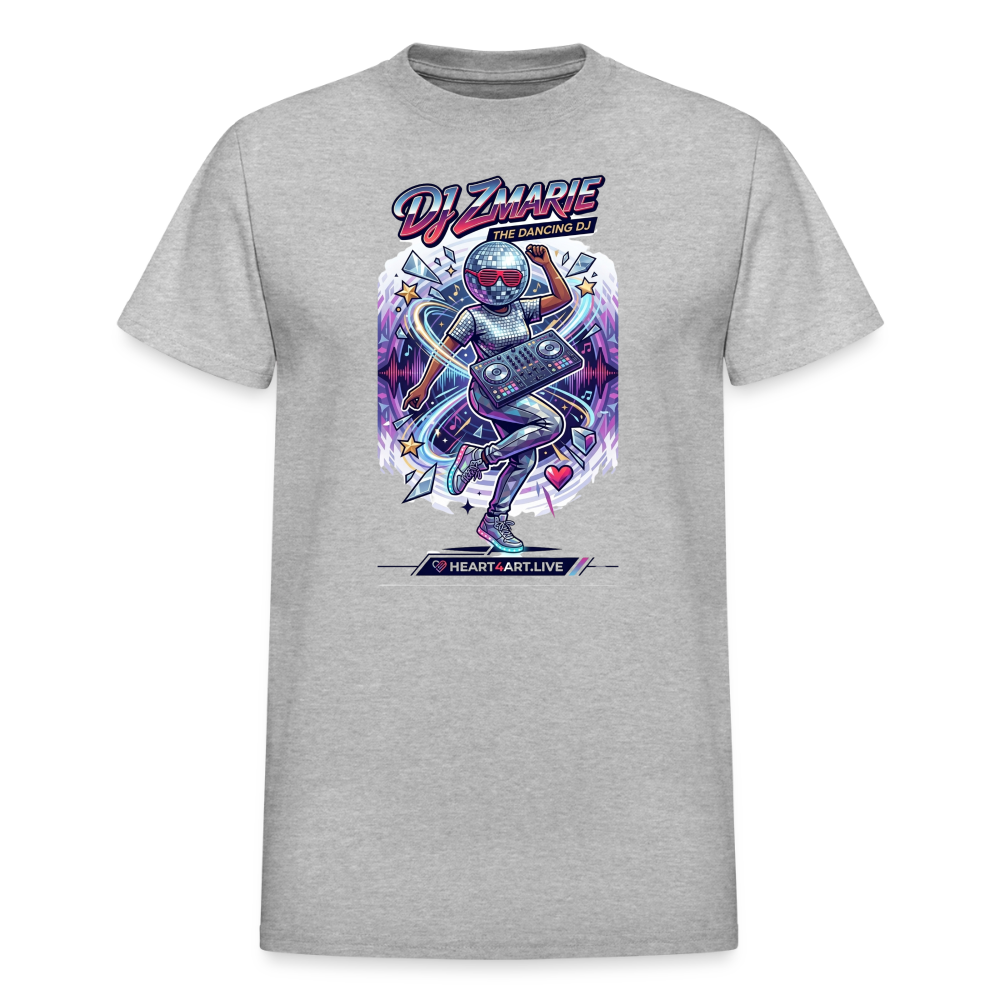 DJ ZMARIE "THE DANCING DJ" TM Gildan Ultra Cotton Adult T-Shirt - heather gray