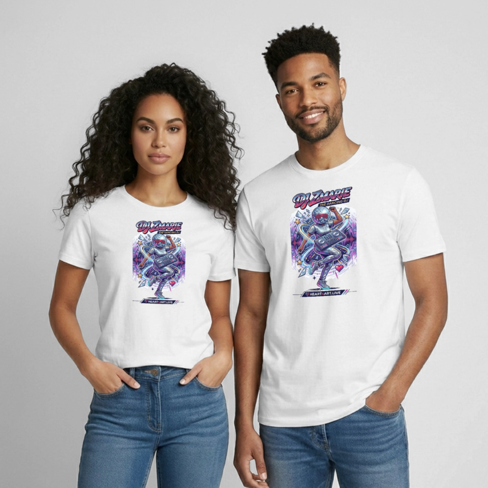 DJ ZMARIE "THE DANCING DJ" TM Gildan Ultra Cotton Adult T-Shirt - white