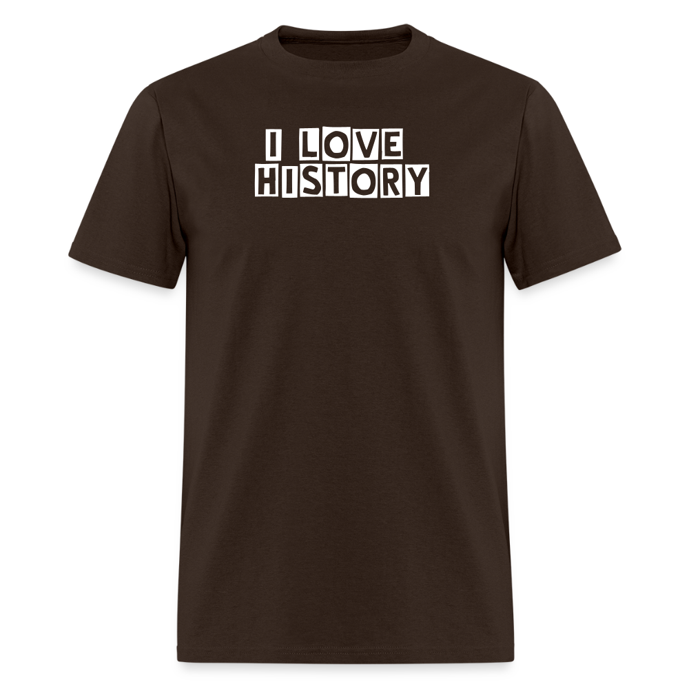 I LOVE HISTORY Unisex Classic T-Shirt - brown