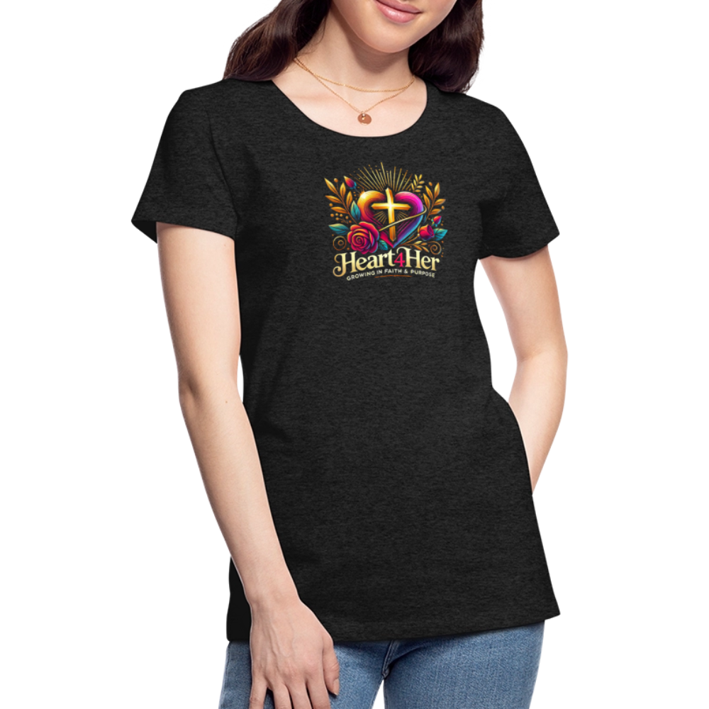 Heart4Her Women’s Premium T-Shirt - charcoal grey
