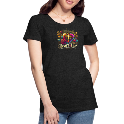 Heart4Her Women’s Premium T-Shirt - charcoal grey