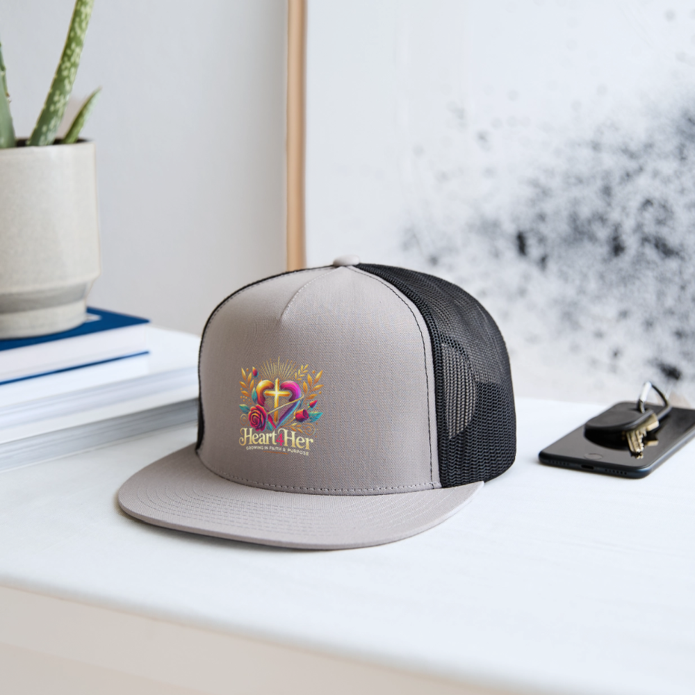 Heart4Her Trucker Hat - gray/black