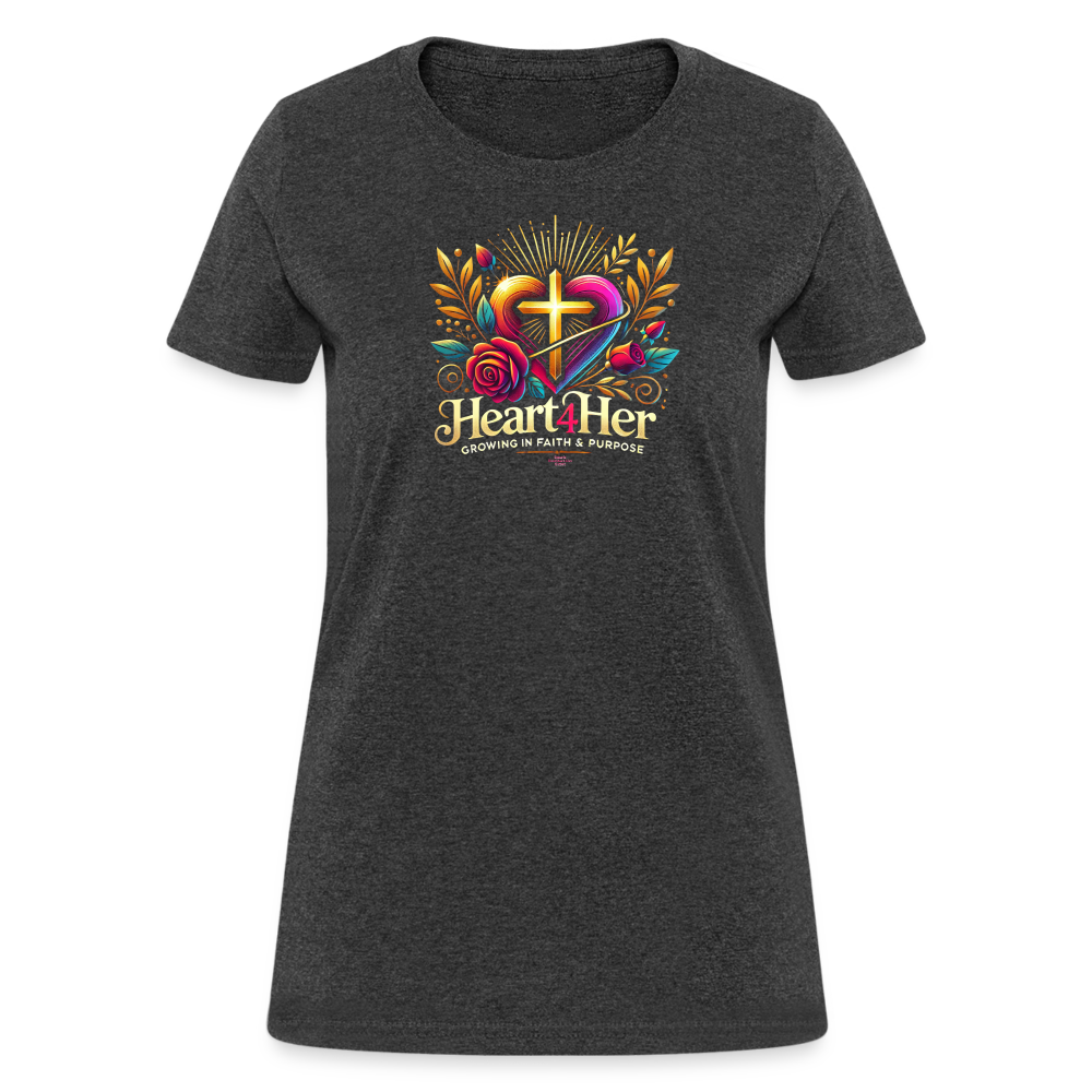 Heart4Her Women's T-Shirt - heather black