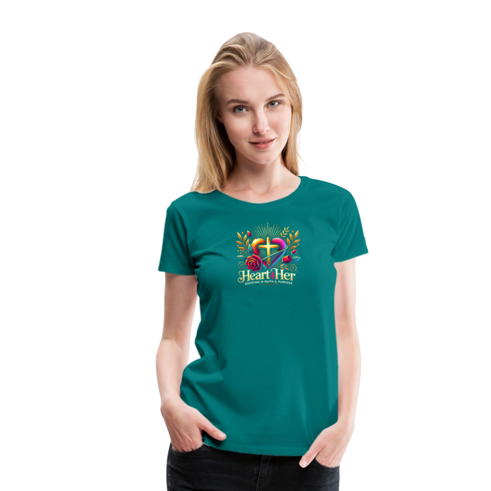 Heart4Her Women’s Premium T-Shirt - teal