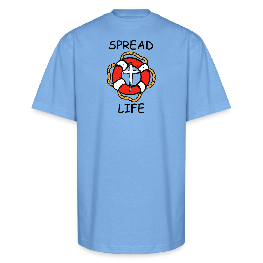 SPREAD LIFE Unisex Oversized Heavyweight T-Shirt - sky blue