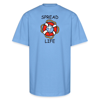 SPREAD LIFE Unisex Oversized Heavyweight T-Shirt - sky blue