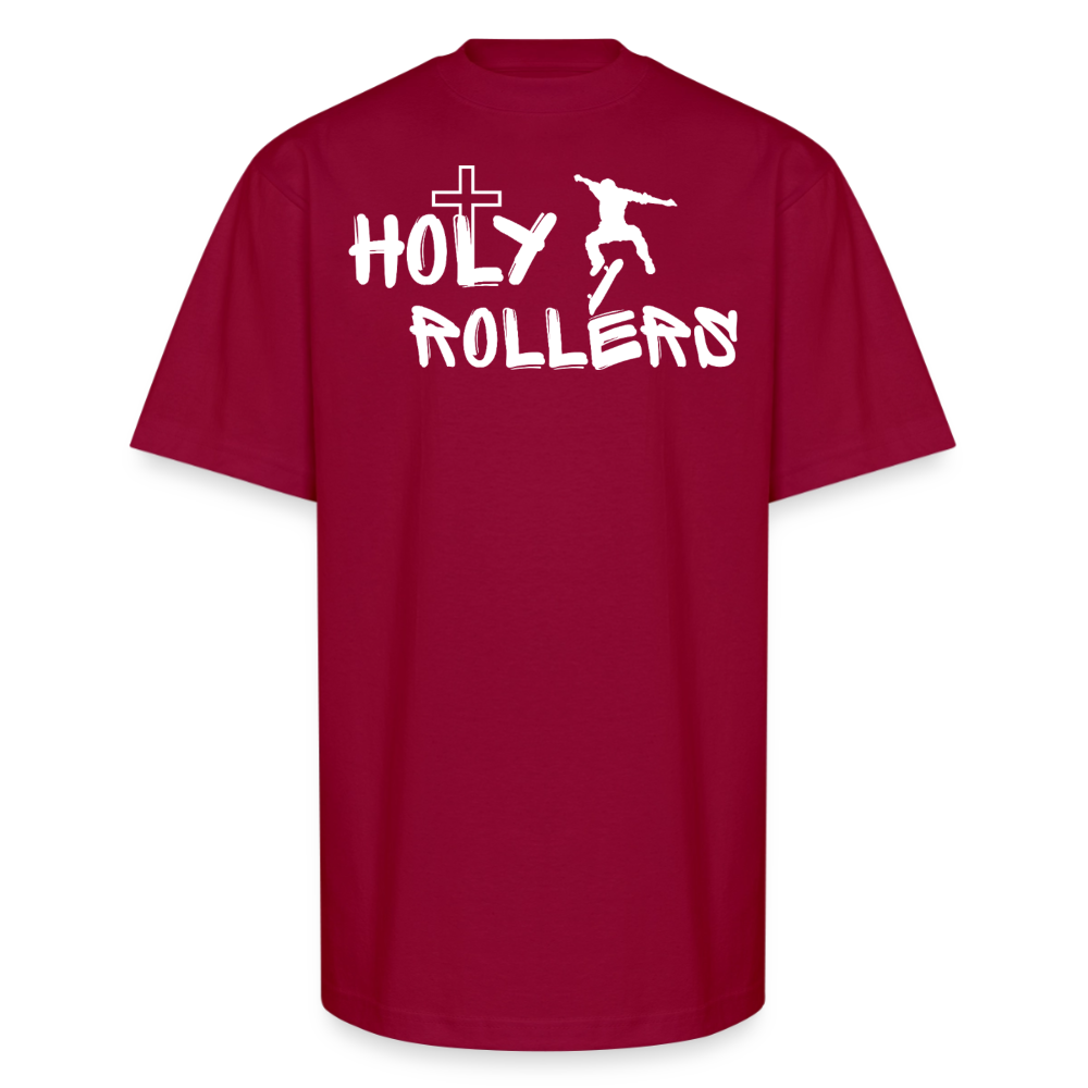 Holy Rollers Skater Unisex Oversized Heavyweight T-Shirt - cardinal