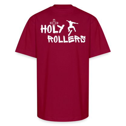Holy Rollers Skater Unisex Oversized Heavyweight T-Shirt - cardinal