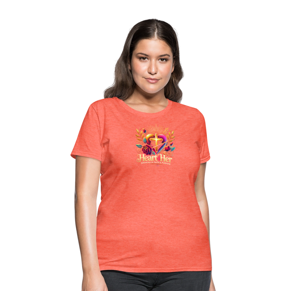 Heart4Her Women's T-Shirt - heather coral