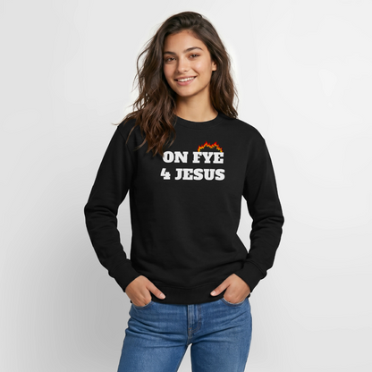 ON FYE 4 JESUS Crewneck Sweatshirt - black