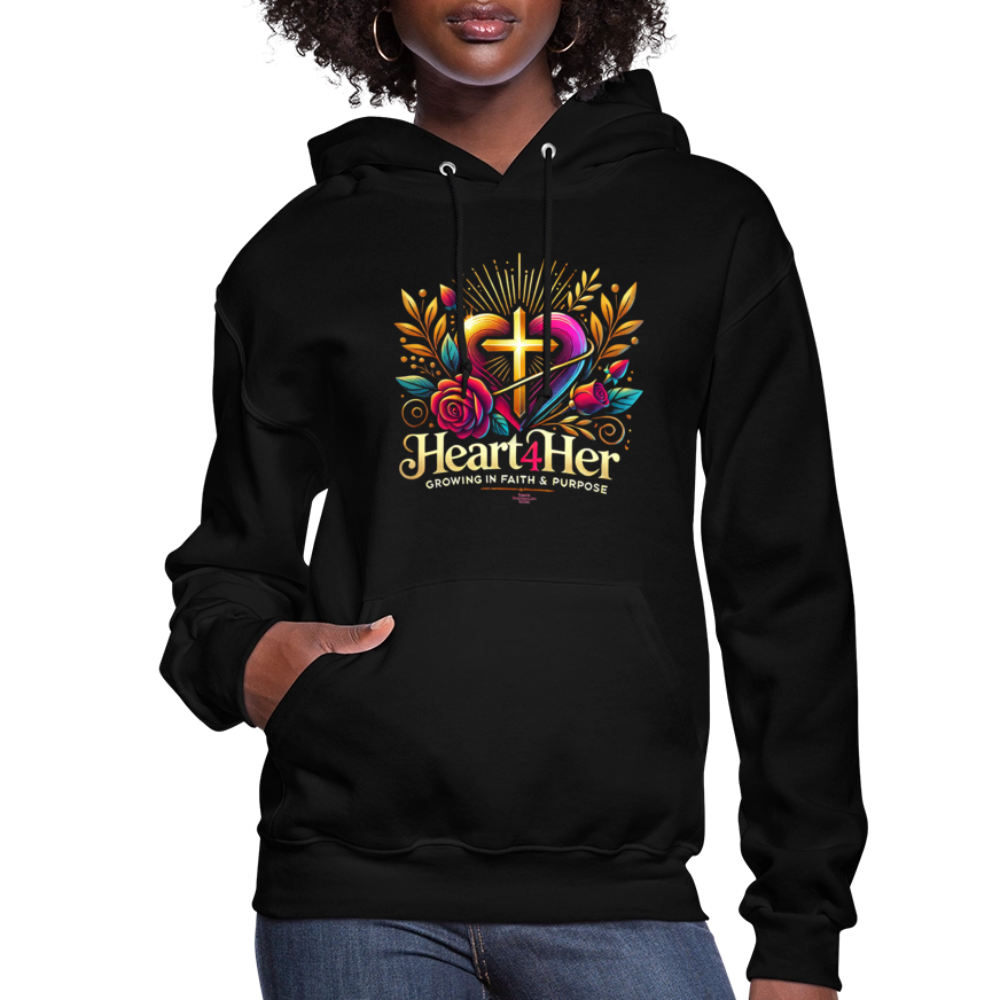 Heart4Her Women's Hoodie - black