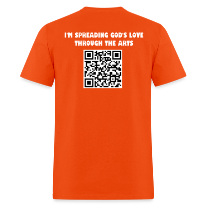KINGDOM CREATIVE SPREAD LOVE Unisex Classic T-Shirt - orange