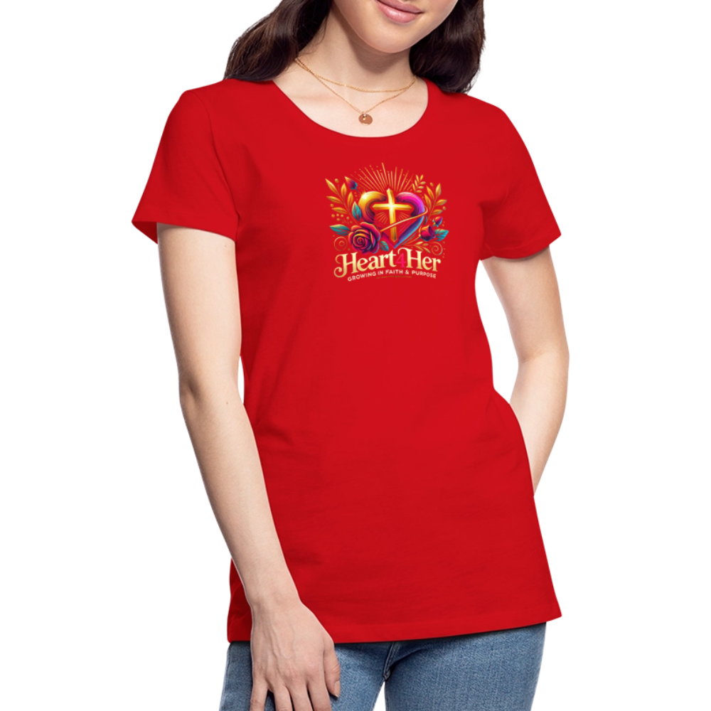 Heart4Her Women’s Premium T-Shirt - red