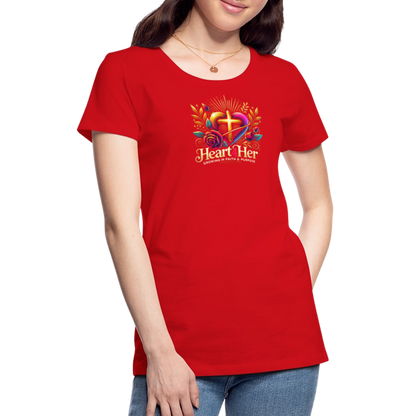 Heart4Her Women’s Premium T-Shirt - red