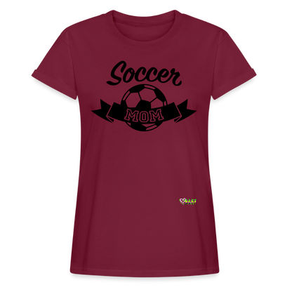 Soccer Mom Women's Relaxed Fit T-Shirt - burgundy