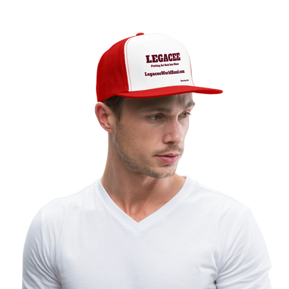LEGACEE Trucker Hat - white/red