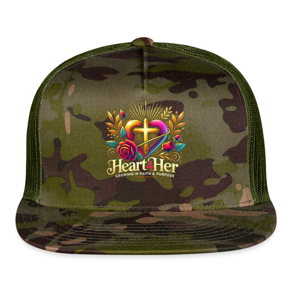 Heart4Her Trucker Hat - MultiCam\green