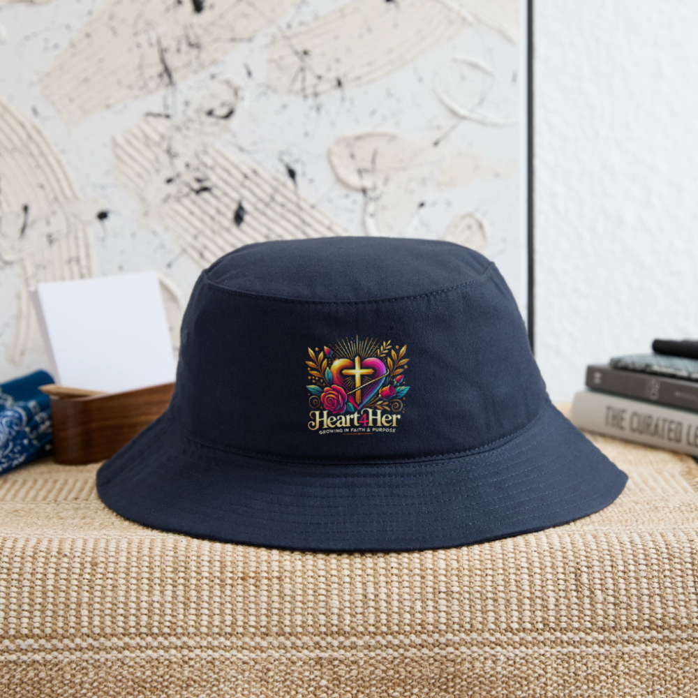 Heart4Her Bucket Hat - navy