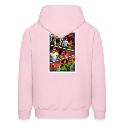WORD TO THE STREET BIBLE ANIME Men's Hoodie - pale pink